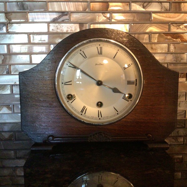 Antique Westminster Chime Mantel Clock, British Made