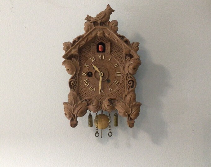1930s Keebler Bobbing Bird Pendulette Cuckoo Clock Etsy