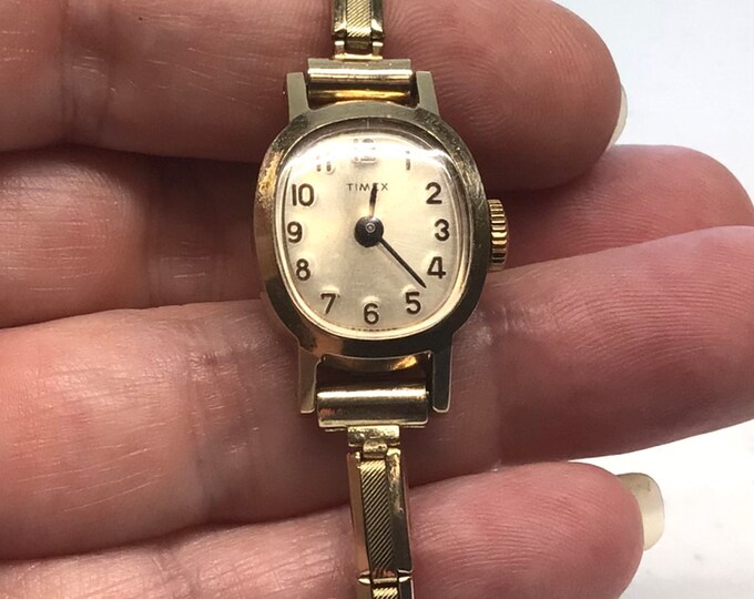 Classic Gold Timex Wind Up/mechanical Watch Etsy