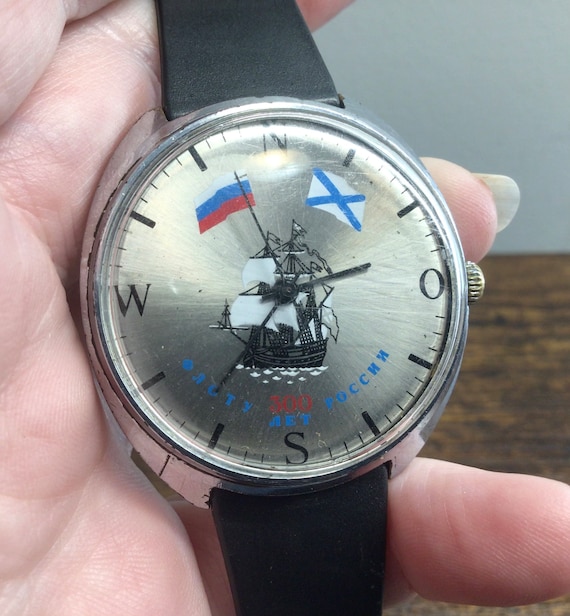 Rare USSR Raketa Soviet Navy Ship Watch