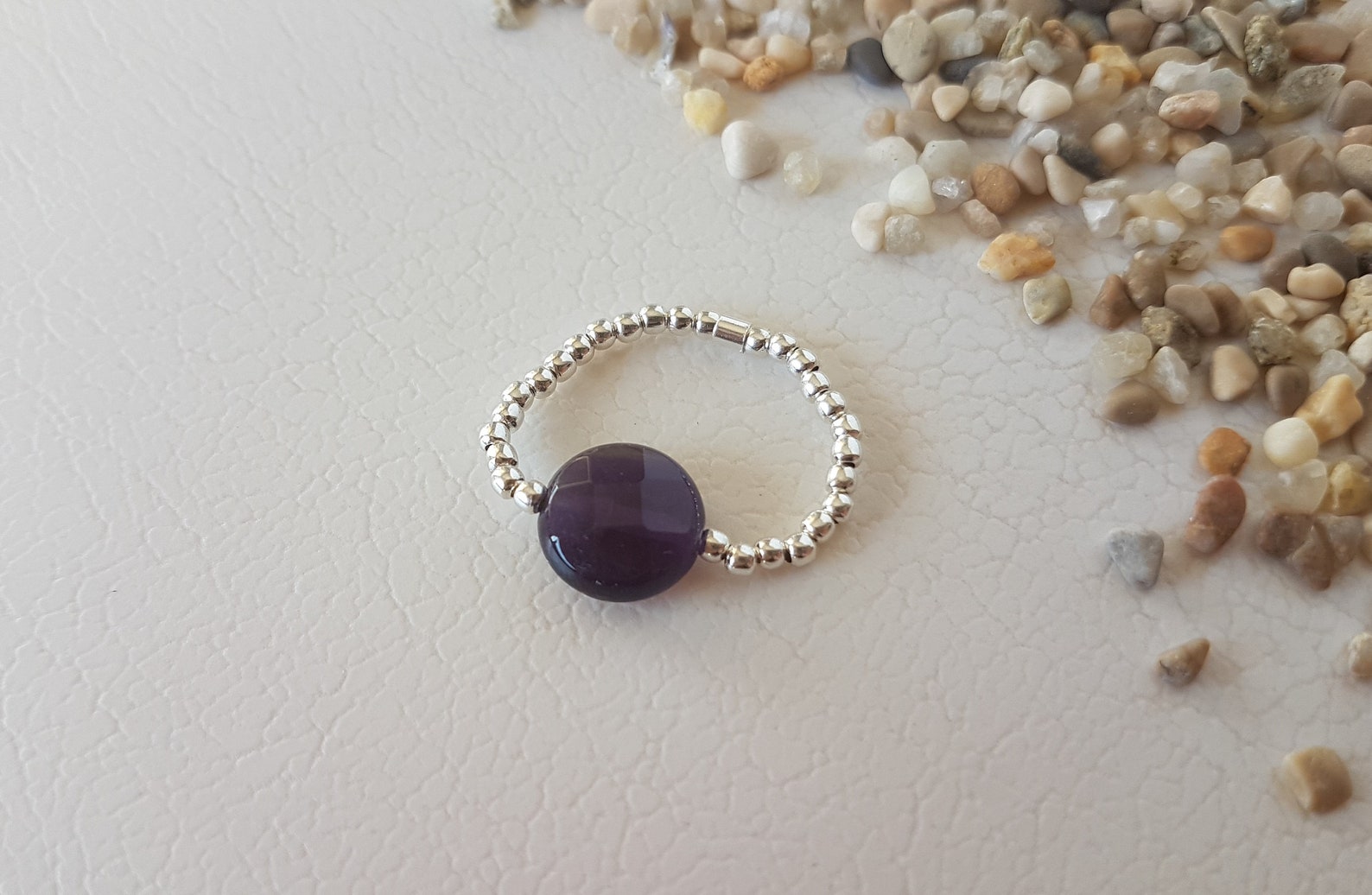 Bague élastique Babethe Argent Et Strass Bleu - Sans Nickel, Générique, Neuf Avec étiquette