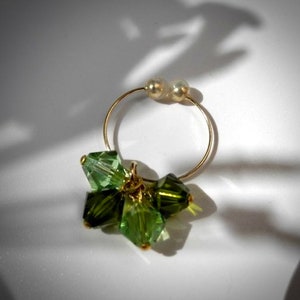 Earcuff mit Swarovski Steinen / Cuff / Ohrstecker