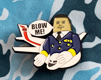 Airplane! 40th Anniversary Enamel Pin: Nerdy Comedy Gift