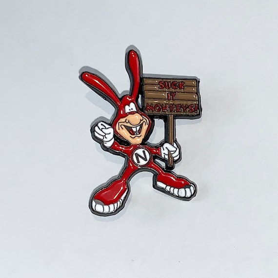 ドミノピザ dominospizza ドミノイド　バッジ　クリップ The Noid Enamel Pin - Limited Edition Pizza Mascot - Etsy