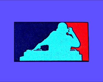 DJ Enamel Pin: Glow in the Dark, Black Light Reactive