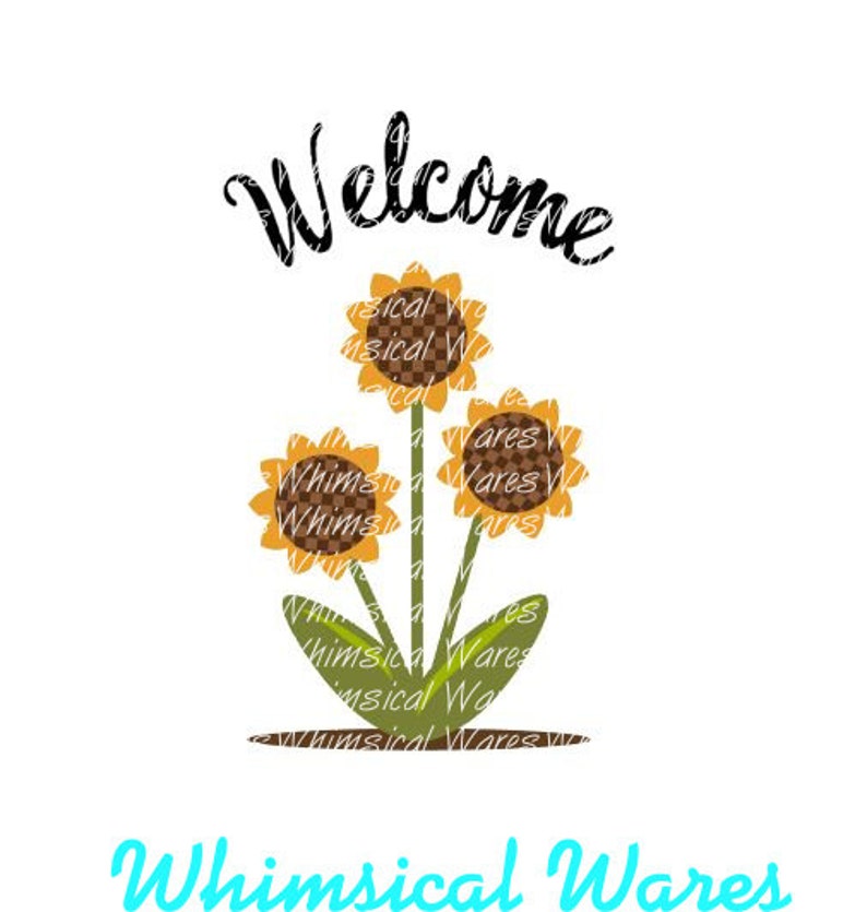 Download Sunflower Welcome Digital download .studio3 file svg eps ...