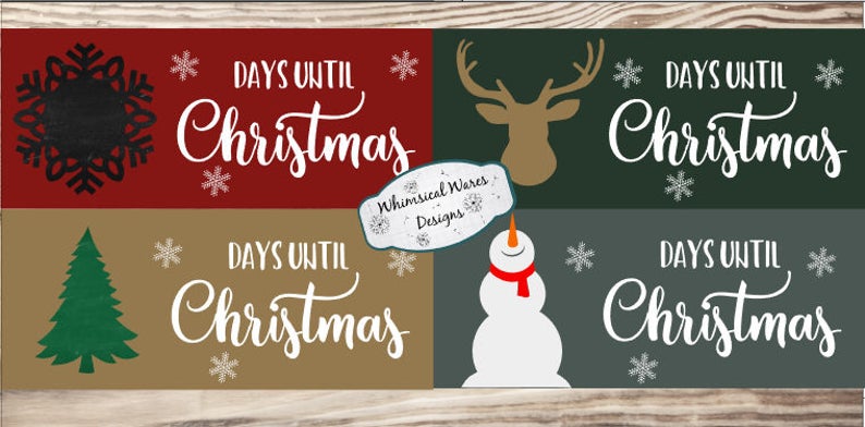 Download Free Christmas Svg Days Until Christmas Svg 4 Files Included Etsy SVG DXF Cut File