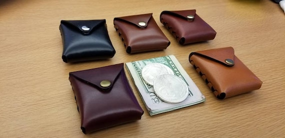 Premium Stich-less Coin Pouch made from English Bridle leather