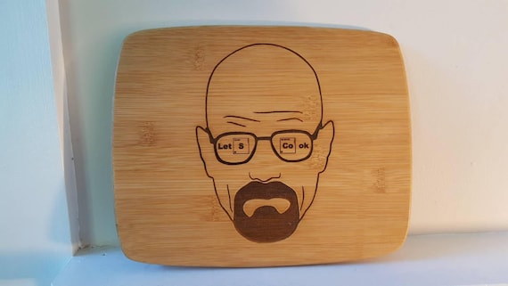 Breaking Bad inspired cutting board "Let's Cook"