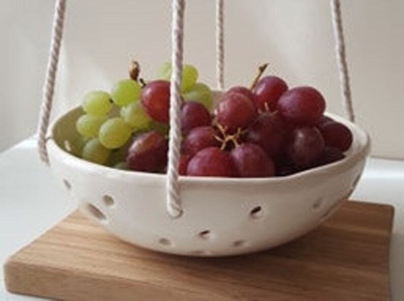 Berry Bowl Handmade Hanging Bowl Ceramic Bowl With Holes Etsy UK