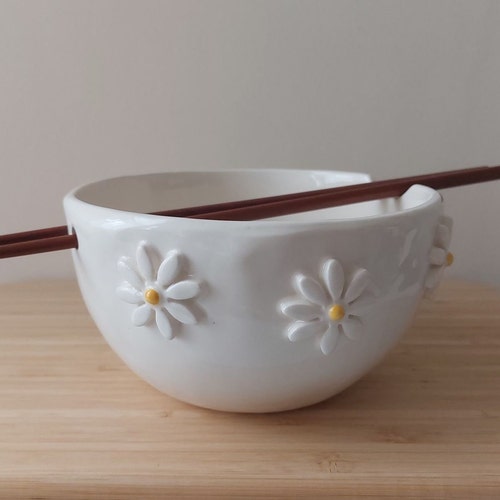 Ramen Bowl Handmade Noodle Bowl With Chopsticks Etsy