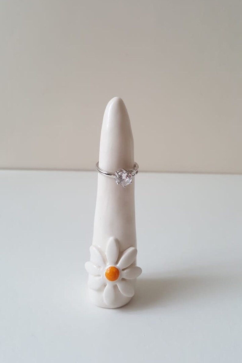 Ring Cone, Ring holder, Ring display, Ceramic jewellery ring holder image 4