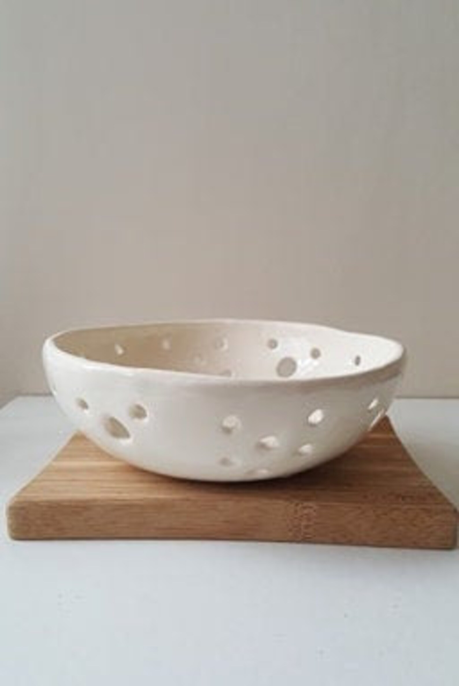 Berry Bowl Handmade Hanging Bowl Ceramic Bowl With Holes Etsy UK