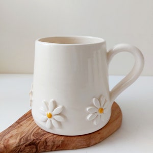 Ceramic mug, Daisy coffee mug, tea cup image 2
