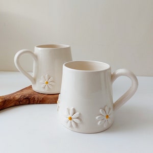 Ceramic mug, Daisy coffee mug, tea cup image 5