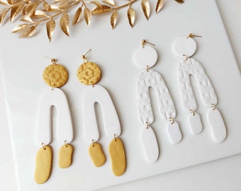 Large dangle earrings, Statement jewellery, Handmade earrings