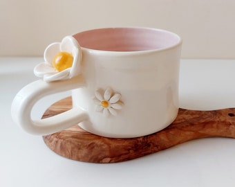 Large Coffee mug, Handmade ceramic mug, Pottery mug