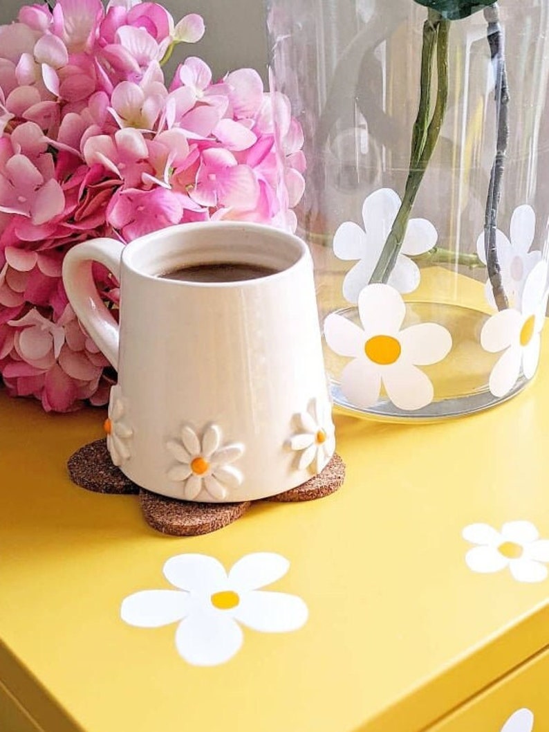 Ceramic mug, Daisy coffee mug, tea cup image 6