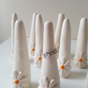 Ring Cone, Ring holder, Ring display, Ceramic jewellery ring holder image 3