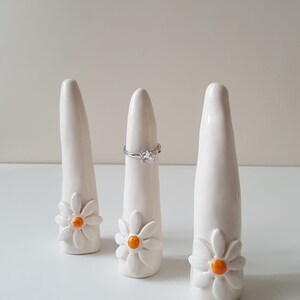 Ring Cone, Ring holder, Ring display, Ceramic jewellery ring holder image 2