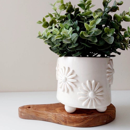 Plant pot, indoor planter, herb pot, ceramic planter, home decoration