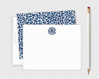 Personalized Note Cards Stationery Set Leopard Print Thank You Cards Handbags Note Cards Notecards Purse Lover Stationary Set