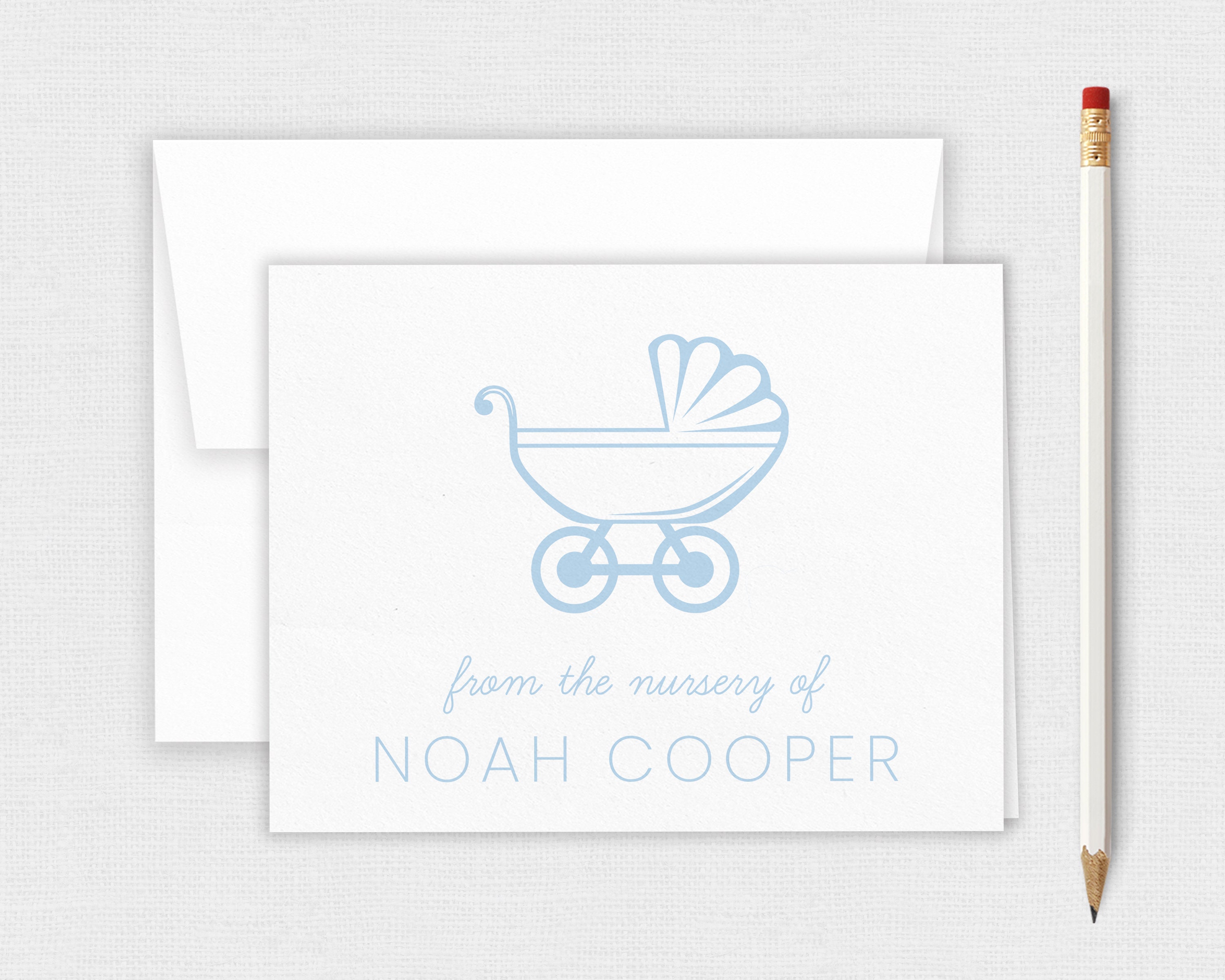 Personalized Baby Stationery Set Custom Notecard Set Baby Etsy