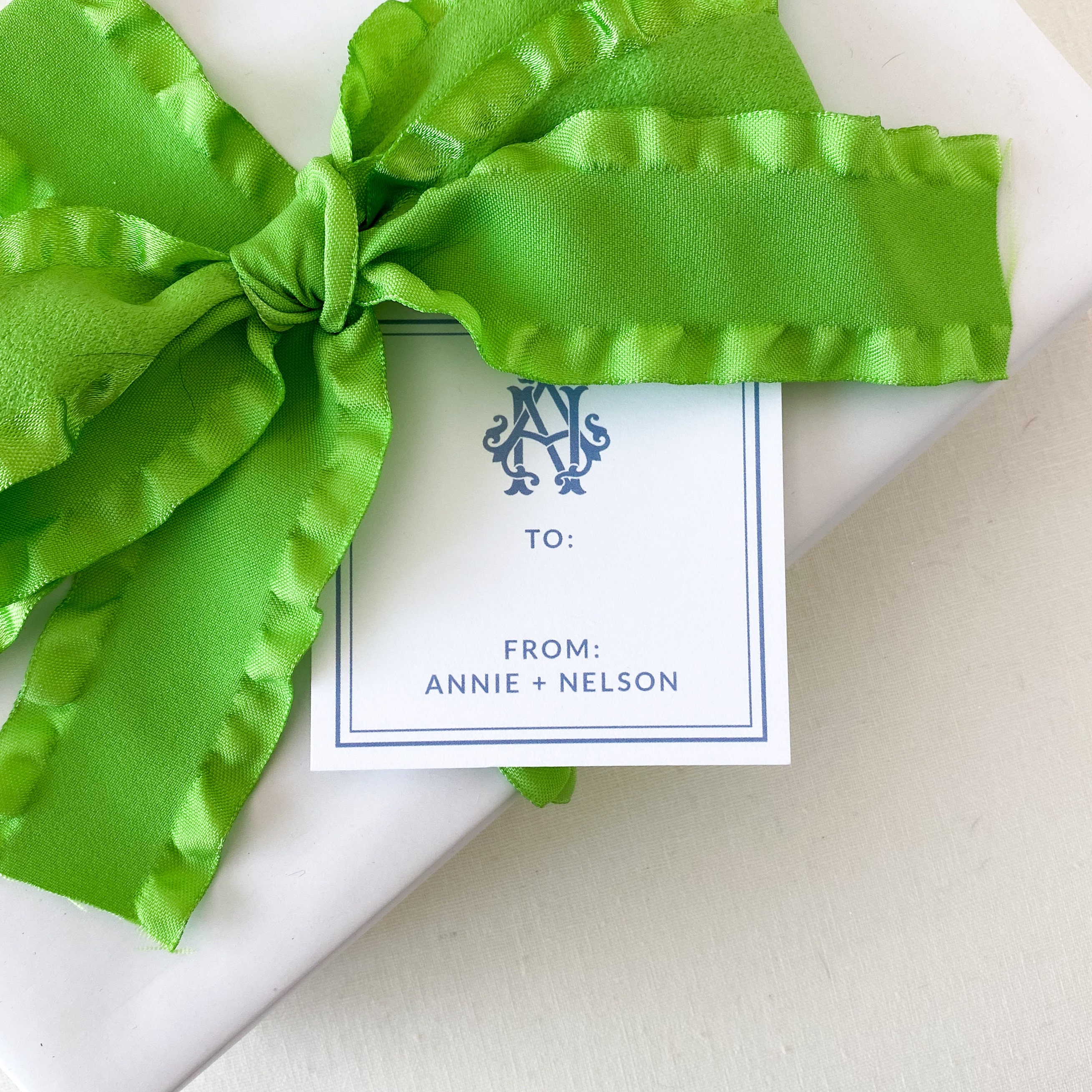 Monogrammed Gift Tags OR Stickers Personalized Gift Tags Etsy