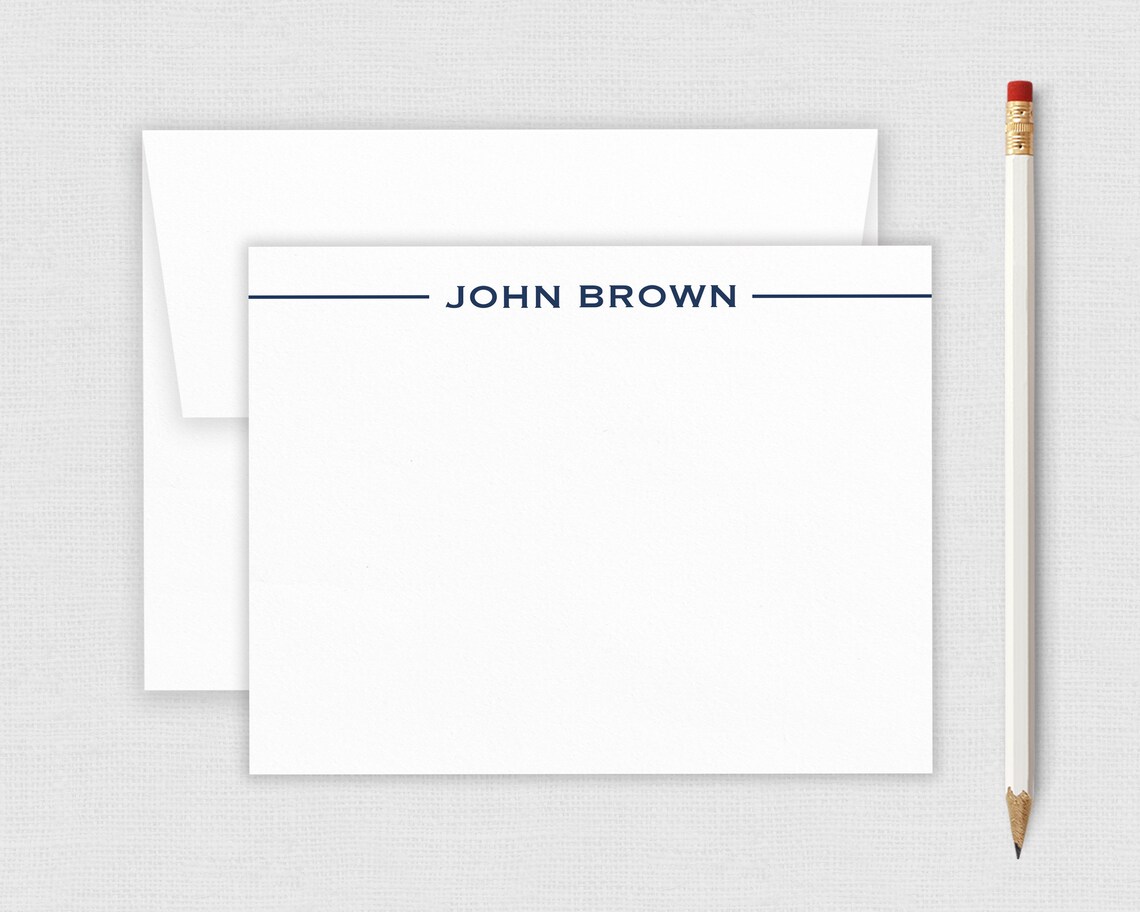 Personalized Stationery for Men Business Stationary Etsy