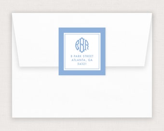 Square Address Label - Etsy