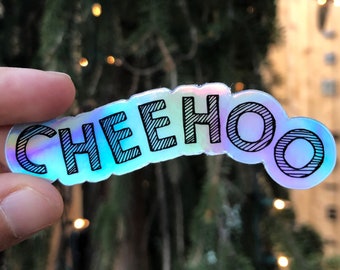 Cheehoo Sticker: Hawaiian Slang Vinyl Decal 3" x 1.07"