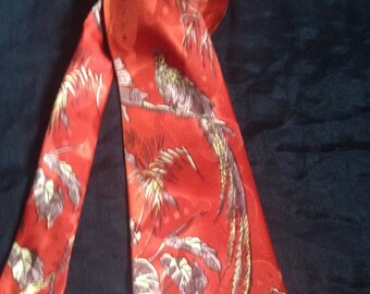 Vintage 1940's / 50s  Vintage Men's Necktie - Label - The Classic by Park Lane.
