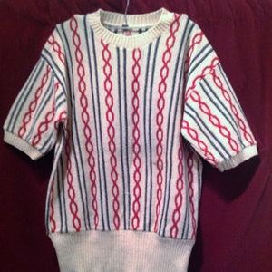 1940s Original Vintage Unisex Cable Knit Sweater - Original “ Rare Cable knit shirt “ Original 1940s Knitwear.