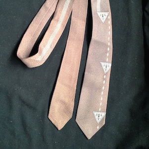 1950s /60s Mens Neck Tie / Gearald Sampter Clothing - USA - SUPERBA Cravats.