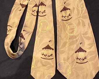 1940s -50s Vintage Mens Necktie- Cravat / Label - Herman’s Men Store - An Original by MANAY.