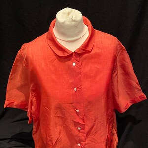 1940s -50s Vintage Ladies Large Blouse / 40s - 50s Large Ladies Vintage Blouse