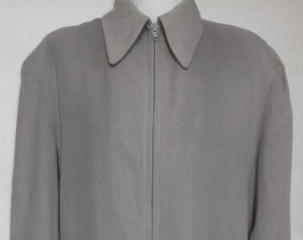Vintage 40s 50s HERCULES Rust SEARS Gabardine Jacket Talon Ricky