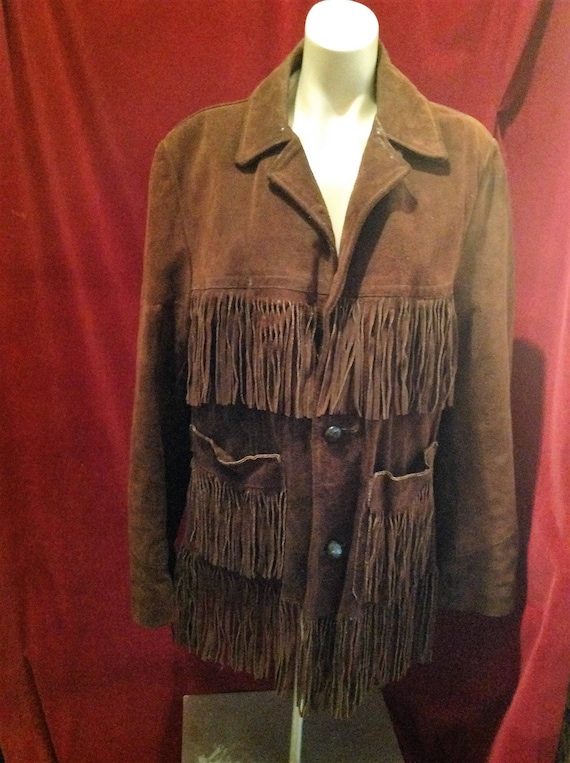 1950s Fringe Jacket Suede - Leather / Western Frin
