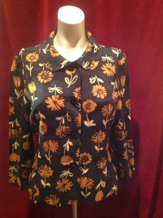 1950s Ladies Jacket Blouse / 50s Blouse