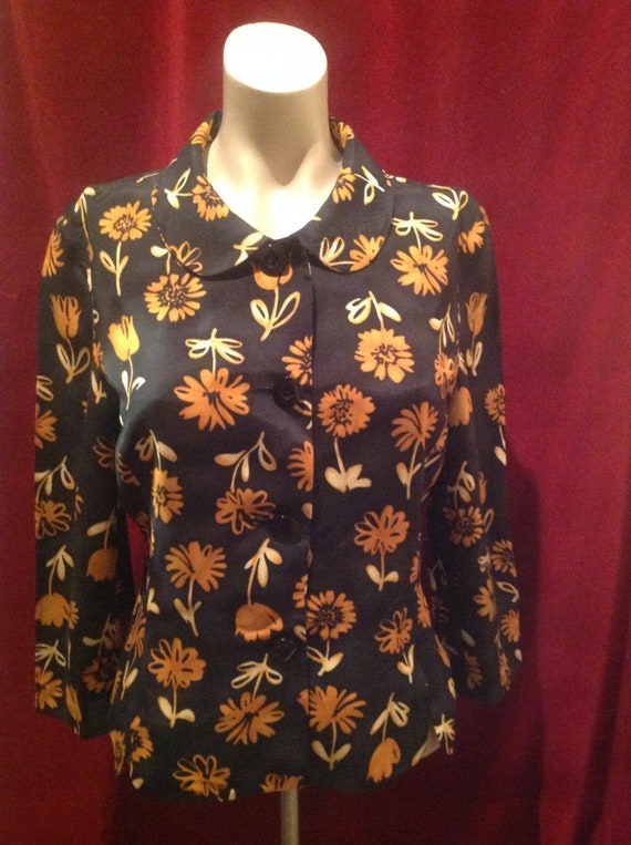 1950s Ladies Jacket Blouse / 50s Blouse - image 1