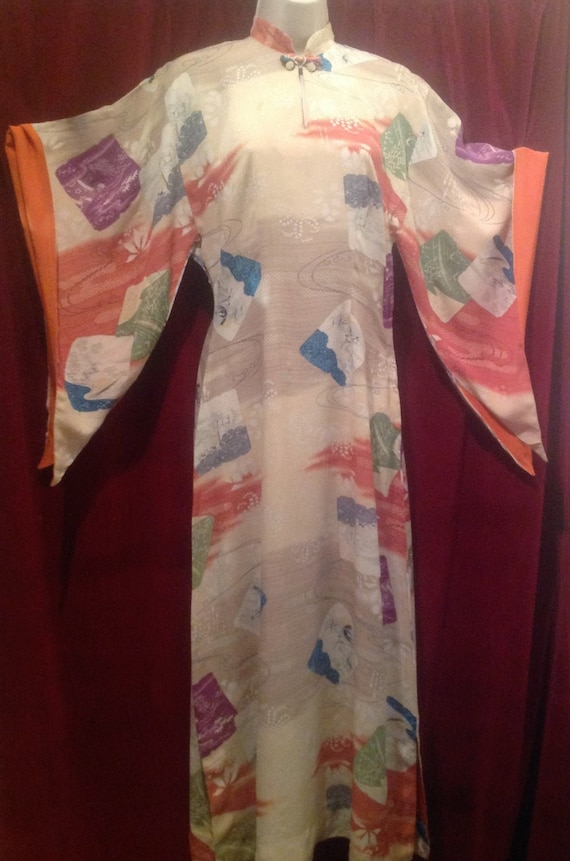 1940s Fabulous - Rare Silk Rayon LAUHALA DRESS Pak