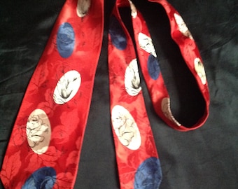 1940s / 1950s Men's Neck Tie  / label -  REGENCY Imported fabric by Brill