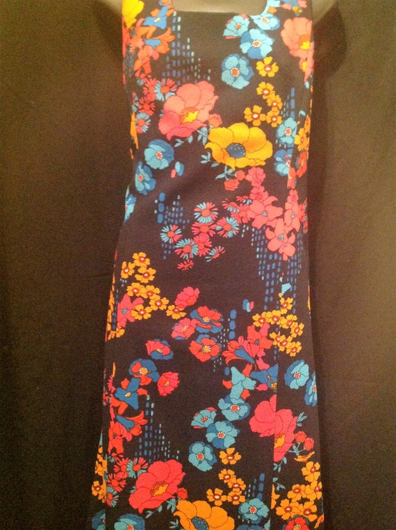 1970s Vintage Maxi Dress / 70s Floral Maxi Dress - image 2