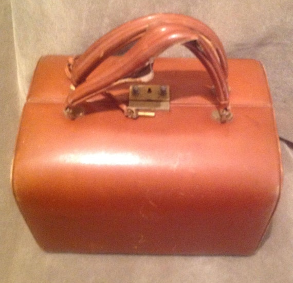 1930s / 40s RARE Leather Handbag / Purse  /  40s … - image 4