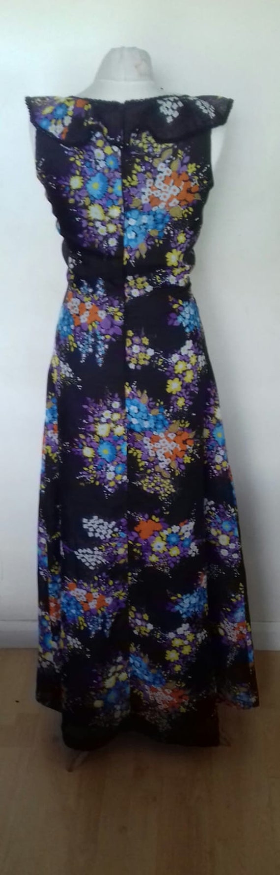 Vintage Maxi dress / ladies Bohemian dress - image 8