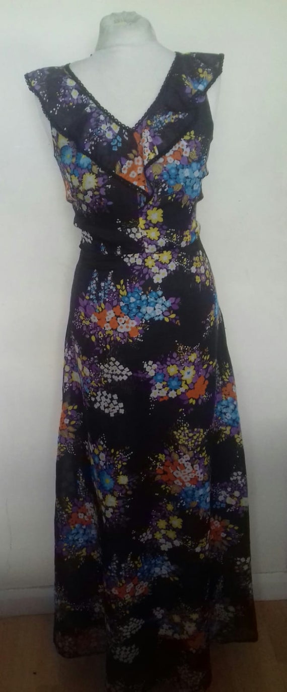 Vintage Maxi dress / ladies Bohemian dress - image 2