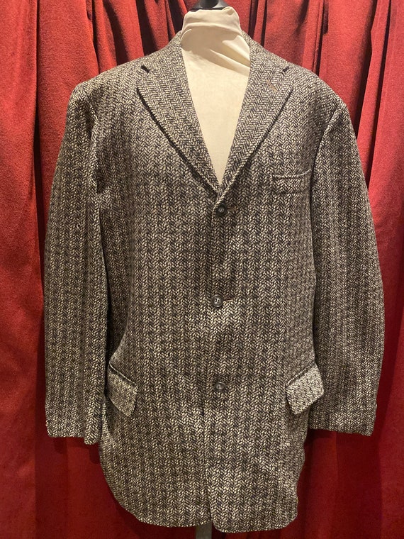 1950's Men's Flecked Sports Jacket / Label - LOW'S of Long Island