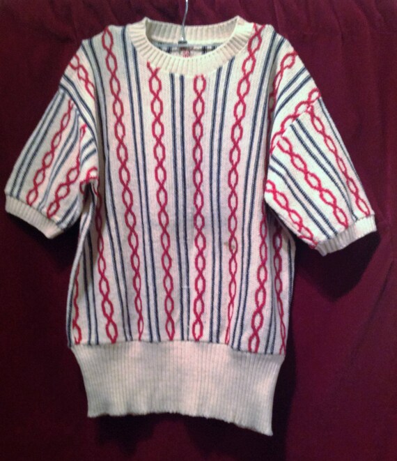 1940s Vintage Unisex Cable Knit Sweater - Jumper