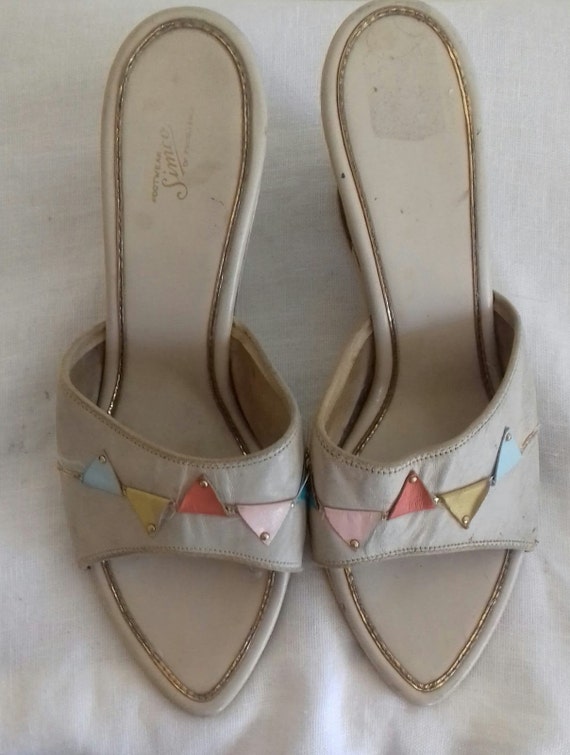 1940s / 50s Mule / Sandals Shoes  - make Footwear… - image 2