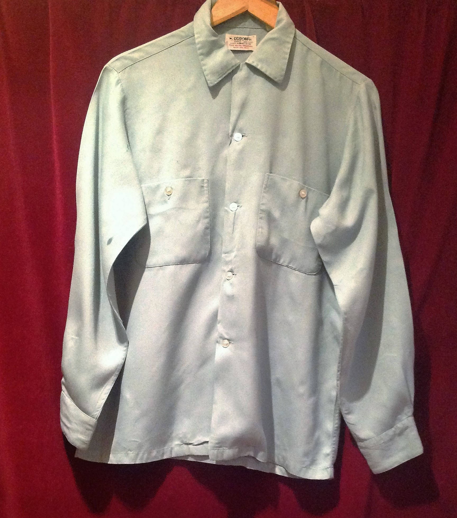 1950s Rayon Shirt - ARROW Made in the USA - Etsy 1950s Rayon Shirt - ARROW Made in the USA - Etsy